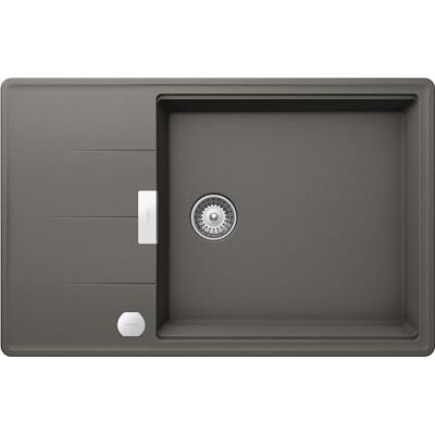 Schock Lavello Cucina Tia D100LS, 1 Vasca Large con Gocciolatoio, Vasca Reversibile e Saltarello di Serie, Materiale ®Cristadur, Silverstone, 780x500mm Schock Lavello Cucina Tia D100LS, 1 Vasca Large con Gocciolatoio, Vasca Reversibile e Saltarello di Serie, Materiale ®Cristadur, Silverstone, 780x500mm