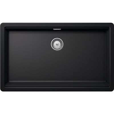 Schock Lavello Cucina Galaxy N100XLU 1 Vasca con Ganci Sottotop Inclusi,Materiale ®Cristadur, Nero Puro, 730x430mm Schock Lavello Cucina Galaxy N100XLU 1 Vasca con Ganci Sottotop Inclusi,Materiale ®Cristadur, Nero Puro, 730x430mm