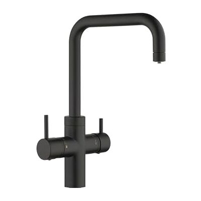 Schock Miscelatore Cucina Aquapura 5 Vie, Rubinetto Per Acqua Filtrata. Doppio Comando per Acqua Filtrata naturale ambiente, naturale fredda e frizzante fredda, Nero opaco, Made In Italy Schock Miscelatore Cucina Aquapura 5 Vie, Rubinetto Per Acqua Filtrata. Doppio Comando per Acqua Filtrata naturale ambiente, naturale fredda e frizzante fredda, Nero opaco, Made In Italy