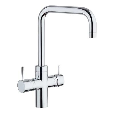 Schock Miscelatore Cucina Aquapura 5 Vie, Rubinetto Per Acqua Filtrata. Doppio Comando per Acqua Filtrata naturale ambiente, naturale fredda e frizzante fredda, Ottone Cromato, Made In Italy Schock Miscelatore Cucina Aquapura 5 Vie, Rubinetto Per Acqua Filtrata. Doppio Comando per Acqua Filtrata naturale ambiente, naturale fredda e frizzante fredda, Ottone Cromato, Made In Italy
