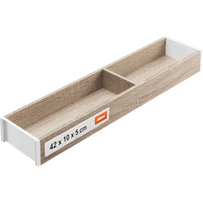 Blum AMBIA-LINE organizer cassetto in decoro legno premium ideale cucina, bagno, armadio uso modulare e tenuta sicura grazie ai piedini antiscivolo 42×10×5 cm Rovere Bardolino Blum AMBIA-LINE organizer cassetto in decoro legno premium ideale cucina, bagno, armadio uso modulare e tenuta sicura grazie ai piedini antiscivolo 42×10×5 cm Rovere Bardolino