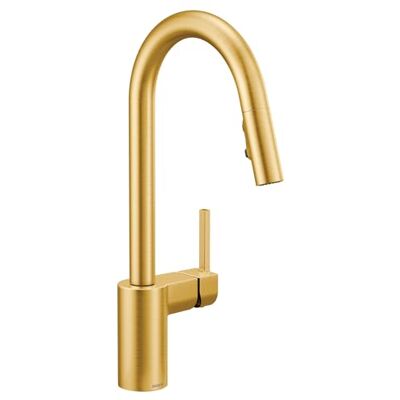 Moen 7565 Align Rubinetto da cucina con doccetta estraibile, colore: Oro spazzolato Moen 7565 Align Rubinetto da cucina con doccetta estraibile, colore: Oro spazzolato