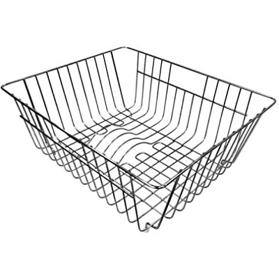 PLADOS Cestello scolapiatti rettangolare in acciaio inox per lavello da cucina PLADOS Cestello scolapiatti rettangolare in acciaio inox per lavello da cucina