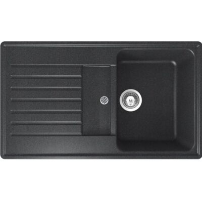 Schock Modena D100, Lavello ad incasso soprapiano, colore Nero Schock Modena D100, Lavello ad incasso soprapiano, colore Nero