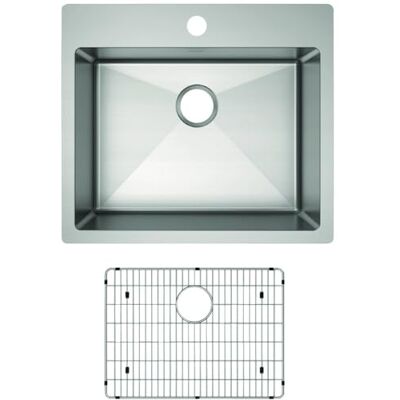 Elkay ECTSR25229BG1 Lavello da cucina in acciaio INOX, 18 gauge, 25 x 22 cm x 9 cm, satinato lucido Elkay ECTSR25229BG1 Lavello da cucina in acciaio INOX, 18 gauge, 25 x 22 cm x 9 cm, satinato lucido