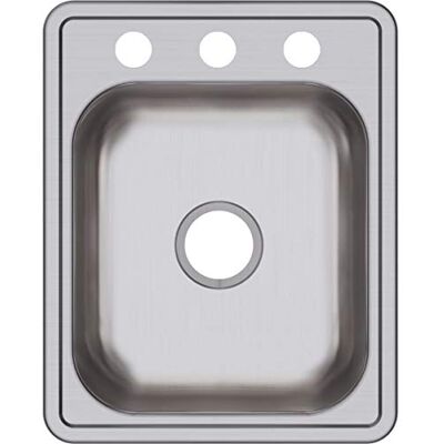 Elkay Dayton-Lavello da incasso singolo in acciaio INOX, 17-Inch by 21-1/4-Inch Elkay Dayton-Lavello da incasso singolo in acciaio INOX, 17-Inch by 21-1/4-Inch