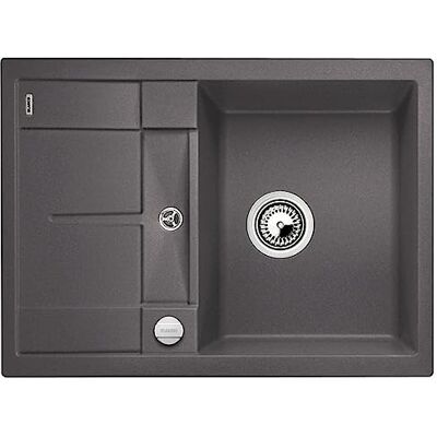 Blanco METRA 45 S Compact – Lavello rettangolare in granito per basi di lavello con larghezza di 45 cm – SILGRANIT – Piccolo Gocciolatoio – Grigio – Blanco METRA 45 S Compact – Lavello rettangolare in granito per basi di lavello con larghezza di 45 cm – SILGRANIT – Piccolo Gocciolatoio – Grigio –