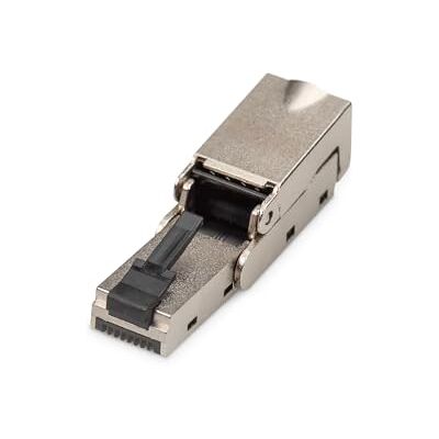 Digitus DN-93636 Connettore di Rete Cat 6A Schermato a 360° Angolabile Connettore di Campo RJ45 Cat6A 500 MHz 10GBase-T 10 Gbit/s AWG 27/7 a AWG 22/1 Digitus DN-93636 Connettore di Rete Cat 6A Schermato a 360° Angolabile Connettore di Campo RJ45 Cat6A 500 MHz 10GBase-T 10 Gbit/s AWG 27/7 a AWG 22/1
