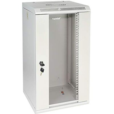 HMF 63312-07 Armadio rack 10 pollici, Armadio di rete 12 U Completamente Assemblato 31,2 x 30 x 61,6 cm grigio chiaro HMF 63312-07 Armadio rack 10 pollici, Armadio di rete 12 U Completamente Assemblato 31,2 x 30 x 61,6 cm grigio chiaro