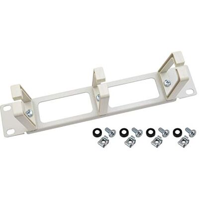 HMF 63353-07 Pannello di smistamento per armadio server 10 pollici 1 U 3 staffe di guida Grigio chiaro HMF 63353-07 Pannello di smistamento per armadio server 10 pollici 1 U 3 staffe di guida Grigio chiaro