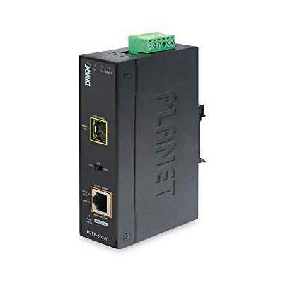 Planet IP30 Industrial 10/100/1000Bas to 100/1000X SFP Converter, IGTP-805AT (to 100/1000X SFP Converter with 802.3at Poe+ (-40 to 75C)) Planet IP30 Industrial 10/100/1000Bas to 100/1000X SFP Converter, IGTP-805AT (to 100/1000X SFP Converter with 802.3at Poe+ (-40 to 75C))
