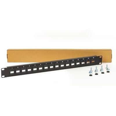 LINK Pannello Patch Vuoto Colore Nero 16 Porte LINK Pannello Patch Vuoto Colore Nero 16 Porte