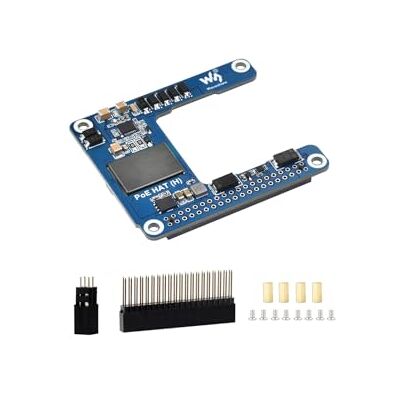 Waveshare Power Over Ethernet (PoE) HAT per Raspberry Pi 5 / CM5, 802.3af/at PoE Standard di Rete, 5V 5A Uscita, Alimentazione Isolata in Modalità Commutata, Compatibile con Pi5 Custodia Ufficiale Waveshare Power Over Ethernet (PoE) HAT per Raspberry Pi 5 / CM5, 802.3af/at PoE Standard di Rete, 5V 5A Uscita, Alimentazione Isolata in Modalità Commutata, Compatibile con Pi5 Custodia Ufficiale