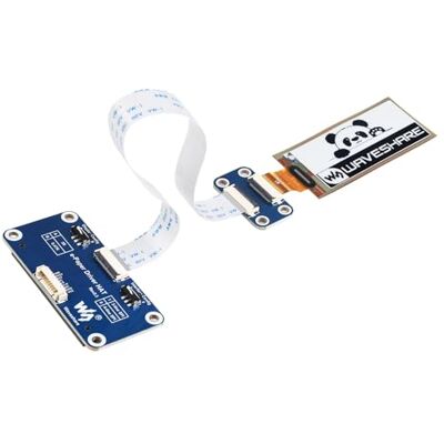 Waveshare 2.13inch Flexible E-Ink Display HAT for Raspberry Pi Black/White Dual-Color 212x104 Resolution E-Paper SPI Interface Embedded Controller Partial Refresh. Waveshare 2.13inch Flexible E-Ink Display HAT for Raspberry Pi Black/White Dual-Color 212x104 Resolution E-Paper SPI Interface Embedded Controller Partial Refresh.