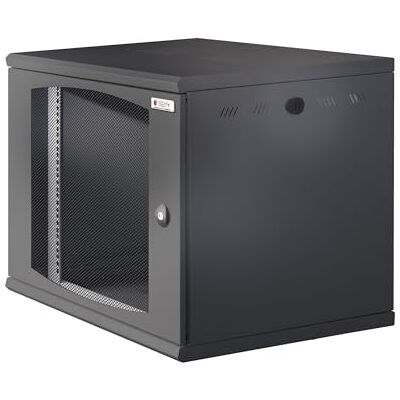 Techly Professional 107548 Armadio Rack 19" a Muro 10U Sezione Unica P 600mm Porta Grigliata Nero Nero Techly Professional 107548 Armadio Rack 19" a Muro 10U Sezione Unica P 600mm Porta Grigliata Nero Nero