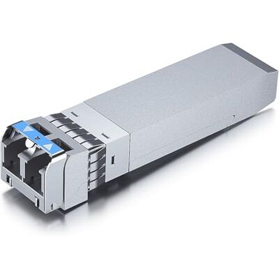 10Gtek per Ubiquiti SFP+ LR Singlemode Modulo UF-SM-10G-20, 10GBase-LR Fibre Transceiver, Dual LC Connector, 1310nm, 10km 10Gtek per Ubiquiti SFP+ LR Singlemode Modulo UF-SM-10G-20, 10GBase-LR Fibre Transceiver, Dual LC Connector, 1310nm, 10km