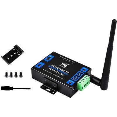 Waveshare Convertitore RS232/485 a WiFi e Ethernet, Server Seriale, Modbus Gateway, MQTT Gateway, Supporto Seriale a WiFi, Alimentazione DC 6~36V Waveshare Convertitore RS232/485 a WiFi e Ethernet, Server Seriale, Modbus Gateway, MQTT Gateway, Supporto Seriale a WiFi, Alimentazione DC 6~36V
