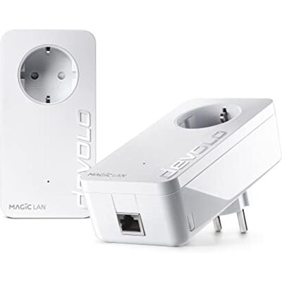 Devolo Magic 1 LAN Starter Kit - Adattatore Powerline, 1200 Mbps, Bianco Devolo Magic 1 LAN Starter Kit - Adattatore Powerline, 1200 Mbps, Bianco