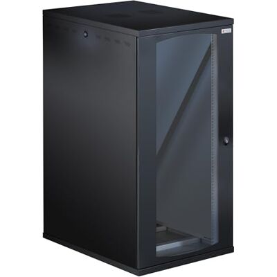 Techly Professional 369199 Armadio Rack 19" a Muro 22U P 800mm L 600mm Porta Vetro Nero Nero Techly Professional 369199 Armadio Rack 19" a Muro 22U P 800mm L 600mm Porta Vetro Nero Nero