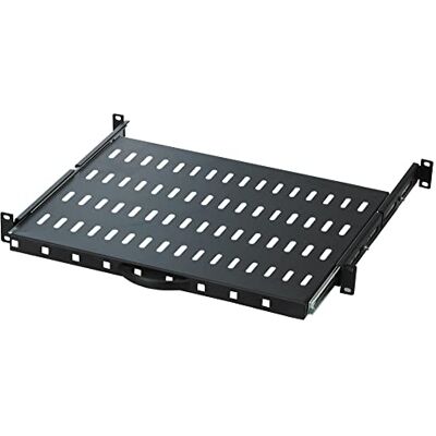 Techly Professional 364897 Mensola per Rack 19" 600 mm Estraibile da 1U Nero Nero Techly Professional 364897 Mensola per Rack 19" 600 mm Estraibile da 1U Nero Nero