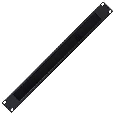 Techly Professional 362404 Pannello Passacavi 1U Forato con Spazzola Nero Nero Techly Professional 362404 Pannello Passacavi 1U Forato con Spazzola Nero Nero