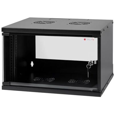 Techly Professional 368574 Armadio Rack 19" a Muro 9U Prof. 320 Nero Assemblato Nero Techly Professional 368574 Armadio Rack 19" a Muro 9U Prof. 320 Nero Assemblato Nero
