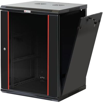 Techly Professional 620683 Armadio Rack 19" a Muro 15 unità Sezione Unica Prof. 600mm Nero Nero Techly Professional 620683 Armadio Rack 19" a Muro 15 unità Sezione Unica Prof. 600mm Nero Nero
