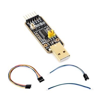 Waveshare USB a UART Debugger Modulo Seriale per Raspberry Pi 5 Debug di Comunicazione, Integrato UART, Connettore USB Type-A, Supporto Windows11/10/8.1/8/7, Linux, Mac, Android Waveshare USB a UART Debugger Modulo Seriale per Raspberry Pi 5 Debug di Comunicazione, Integrato UART, Connettore USB Type-A, Supporto Windows11/10/8.1/8/7, Linux, Mac, Android