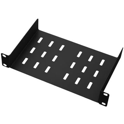 Techly Professional 364958 Mensola per Rack 10" 150 mm 1U Nero 2 Punti Nero Techly Professional 364958 Mensola per Rack 10" 150 mm 1U Nero 2 Punti Nero
