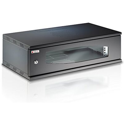 Techly Professional 104608 Armadio Rack 19" a Muro 3U Prof. 320 Nero Assemblato Nero Techly Professional 104608 Armadio Rack 19" a Muro 3U Prof. 320 Nero Assemblato Nero