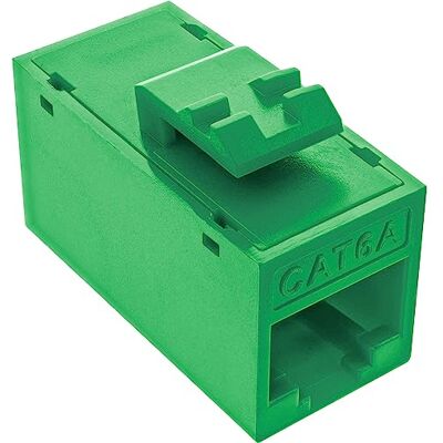 InLine ® Keystone Confezione da 8 prese RJ45, non schermate, Cat.6A, colore: Verde InLine ® Keystone Confezione da 8 prese RJ45, non schermate, Cat.6A, colore: Verde