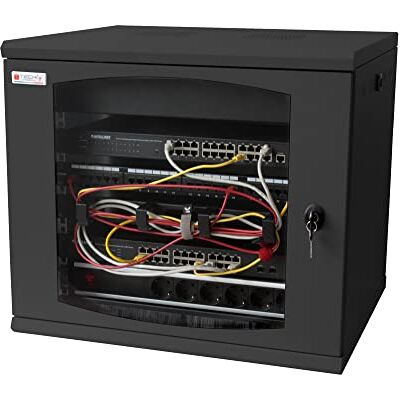Techly Professional 105148 Armadio Rack 19" a Muro 16 unità Sezione Unica Prof. 500mm Nero Nero Techly Professional 105148 Armadio Rack 19" a Muro 16 unità Sezione Unica Prof. 500mm Nero Nero