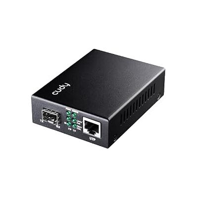 Cudy MC220P Convertitore da 10/100/1000M Gigabit PoE+ Fiber Optic to RJ45 Cudy MC220P Convertitore da 10/100/1000M Gigabit PoE+ Fiber Optic to RJ45