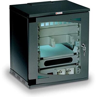Techly Professional 029181 Armadio Rack 10" a Muro 7 unità Nero Nero Techly Professional 029181 Armadio Rack 10" a Muro 7 unità Nero Nero