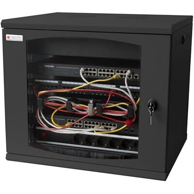 Techly Professional 103748 Armadio Rack 19" a Muro 10 unità Sezione Unica Prof. 500mm Nero Nero Techly Professional 103748 Armadio Rack 19" a Muro 10 unità Sezione Unica Prof. 500mm Nero Nero