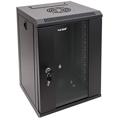 HMF 63309-02 Armadio rack 10 pollici, Armadio di rete 9 U Completamente Assemblato 31,2 x 30 x 48,3 cm nero HMF 63309-02 Armadio rack 10 pollici, Armadio di rete 9 U Completamente Assemblato 31,2 x 30 x 48,3 cm nero