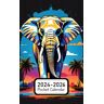Wade, Ioan Pocket Calendar 2024-2026: Two-Year Monthly Planner for Purse , 36 Months from January 2024 to December 2026   Graphic design t-shirt   Elephant   ... hues   Highly detailed   Vector image