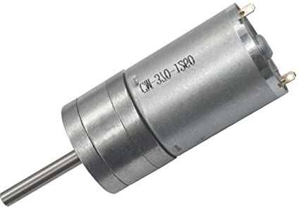 QRFMWRYO Motore CC 6v 12v 24v da 16 giri/min a 1360 giri/min Micro motoriduttore a bassa velocità con albero di uscita lungo 25 mm * 4 mm: 60 giri/min, tensione: CC 6 volt) (Color : Dc 12volt, Size : 77 RPM