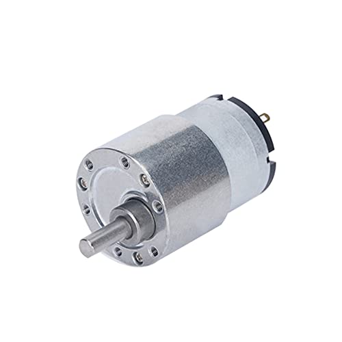 QRFMWRYO Motore DC 6V/12V/24V Motoriduttore elettrico con riduzione della velocità a coppia elevata da 7 RPM a 960 RPM Albero di uscita eccentrico JGB37-520 H3CF: 66, Tensione: 6 V) (Color : 12v, Size : 45)