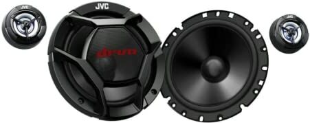 JVC CS-DR1700C altoparlanti a due vie da 17 cm a componenti separati, Potenza di picco 360 W/RMS 55 W, Risposta in frequenza 66 Hz 23,8 kHz, Pressione sonora: 88 dB/W.m, Nero