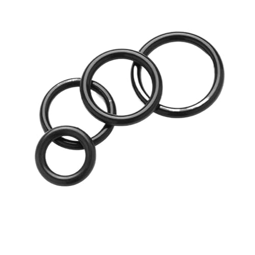 MIELEU Lip seals O-ring CS 6mm NBR Rubber Sealing Ring ID 18-88mm High Temperature Oil Resistant Hydraulic Machinery Universal Washer Radial seals Rotary seals (Size : ID 35mm, Color : 6mm 50PCS)