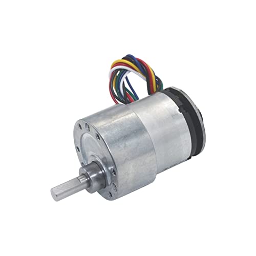 QRFMWRYO Motoriduttore DC albero eccentrico diametro 37 mm Motoriduttori 12V 24V 7RPM -1590RPM Motoriduttore DC con encoder di feedback segnale a 2 fasi 11 impulsi/T: 530rpm 12V) (Size : 300rpm 6V)