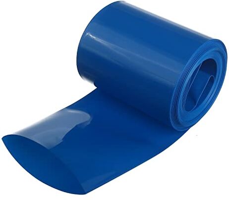 Othmro Tubo termorestringente in PVC, 65 mm, lunghezza: 6 m, colore: Blu