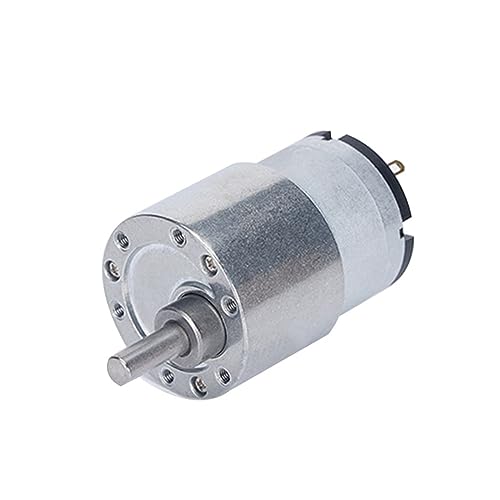 ELLANA velocità della turbina JGB37-520 H3CF 6V/12V/24V High Torque Electric Micro Riduzione della velocità Motoriduttore da 7 RPM a 960 RPM Albero di uscita eccentrico controllabile a vite senza fine (Size