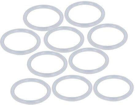 Othmro O-ring in silicone, diametro interno 15 mm, diametro esterno 19 mm, larghezza 2 mm, guarnizione guarnizione 10 pezzi