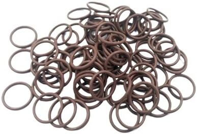 BERWENNY BERWENY 50PCS Marrone Fluoro Gomma O-ring di Tenuta OD10/11/12/13/14/15/16/17/18/19/20 * 3.1mm Diametro del Filo FKM O Ring (Color : Brown, Size : OD18x3.1mm)