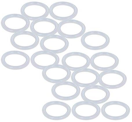 Othmro O-ring in silicone, diametro interno 17 mm, diametro 23 mm, larghezza 3 mm, guarnizione di tenuta, 20 pezzi