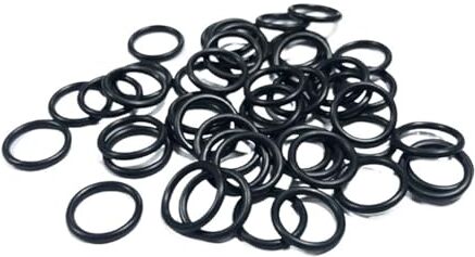 BERWENNY BERWENY 50PCS Fluorine Rubber O-ring Seal ID31.5/32.5/33.5/34.5/35.5/36.5/37.5/38.7 * 2.65mm Wire Diameter FKM O Ring Gaskets (Color : Black, Size : ID38.7x2.65mm)