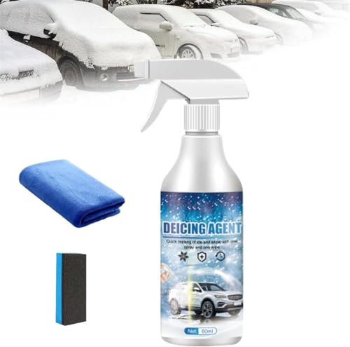 HELVES Seurico Anti-Snow Spray,Seurico Snow Removal,Auto Windshield Deicing Spray,for Car Windshield Windows Wipers Mirrors,Removing Snow and Ice (1Pcs)