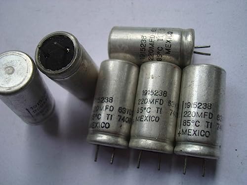 JRBJWYVV Anni '70 Pin in rame Ti 63v 220uF Antico Macchina Catodo Filtro Audio Condensatore elettrolitico 1 Pz